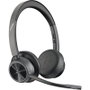 Poly Voyager 4320-M Microsoft Teams Certified Headset con adaptador BT700 y soporte de carga